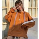 Contrast-trim Animal Print Hoodie