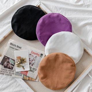 Japanese Character Embroidered Beret