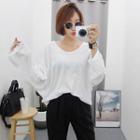 Strappy-back Dolman-sleeve T-shirt