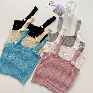 Studded Sleeveless Knit Top