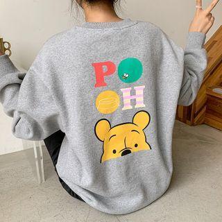 Pooh Printed Napped Pullover