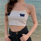 Butterfly Camisole Top White - One Size
