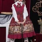 Steampunk Print Lolita Jumper Skirt