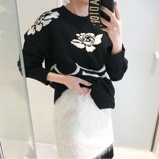 Fringed-detail Pencil Skirt