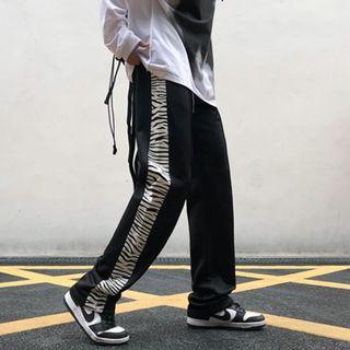 Animal Print Straight Leg Pants