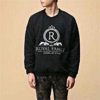Round-neck Long-sleeve Fleece T-shirt