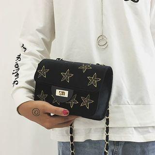 Star-embroidered Mini Crossbody Bag