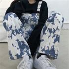 Tie-dyed Wide-leg Jumper Jeans