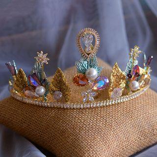 Wedding Faux Pearl Rhinestone Tiara / Choker / Hair Clip