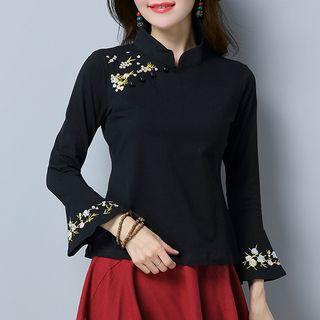 Embroidered Long-sleeve Jacket