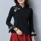 Embroidered Long-sleeve Jacket
