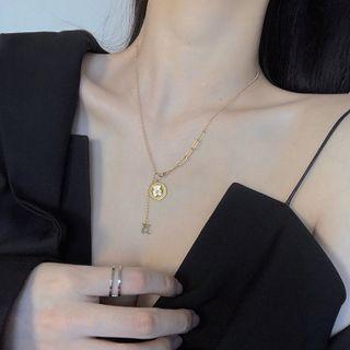 Bear Pendant Alloy Necklace Gold - One Size