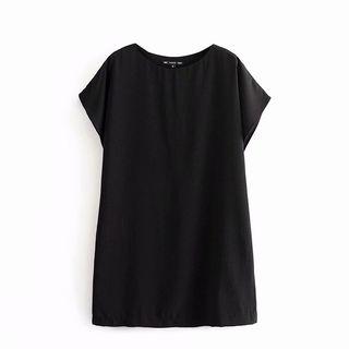 Cap-sleeve Mini Shift Dress
