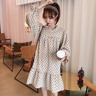 Long-sleeve Dot Dress