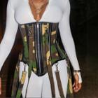 Camo Zip-up Corset Belt