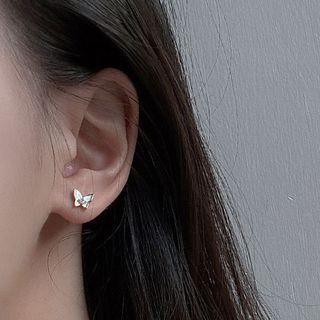 Butterfly Pendant Sterling Silver Necklace / Dangle Earring