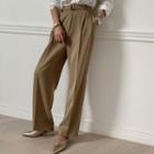 Belted Wide Dress Pants