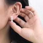 Faux Pearl Earring Earring - Three Faux Pearls - One Size