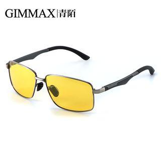 Metal Frame Square Polarized Night Driving Eyeglasses