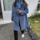 Fleece Pocket Coat Blue - One Size