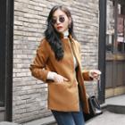 Multi-pocket Wool Blend Tailored Blazer