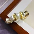 Faux Pearl Alloy Hair Clip Gold - One Size