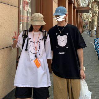 Cartoon Printed Oversized T-shirt