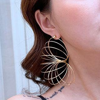 Alloy Layered Hoop Dangle Earring As Shown In Figure - One Size
