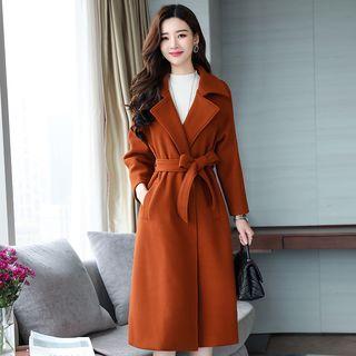 A-line Tie Waist Coat