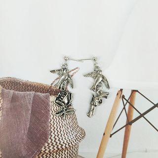 Non-matching Bird Drop Earring 1 Pair - As Shown In Figure - One Size