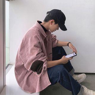 Applique Letter Embroidered Shirt