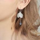 925 Sterling Silver Petal & Bead Dangle Earring 1 Pair - As Shown In Figure - One Size