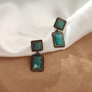 Geometric Drop Earring 1 Pair - 925 Sterling Silver - As Shown In Figure - One Size