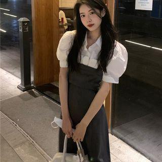 Plain Blouse / Plain Skinny Mini Dress