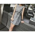 Bow Accent Sleeveless Dress