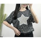 Short Sleeve Star Print T-shirt
