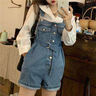 Sailor Collared Plain Shirt