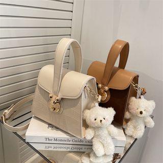 Croc Grain Crossbody Bag / Charm / Set