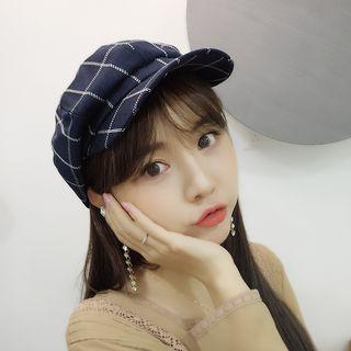 Check Octagon Beret