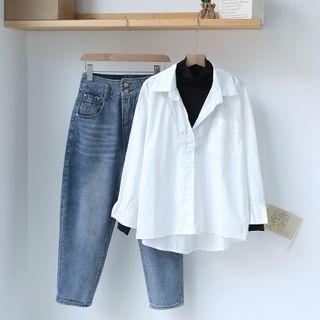 Plain Shirt / Harem Jeans