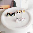 Cat Stud Earring / Sakura Stud Earring