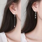 Mismatch Drop Earring 1 Pair - Silver - One Size