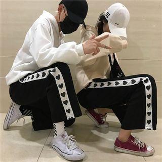 Couple Matching Heart Print Sweatpants