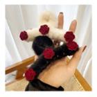 Fluffy Rose Headband / Set Of 2