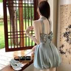 Halter Bow-back Romper