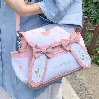 Rabbit Ear Bow-accent Cross Shoulder Bag