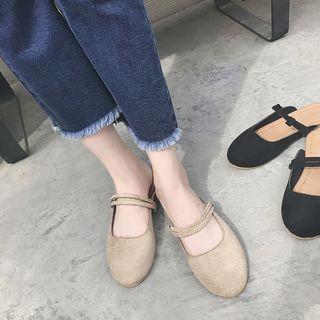Round-toe Flat Mules