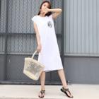 Los Angeles Printed Sleeveless Midi Dress