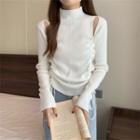 Cut-out Drawstring Sweater