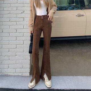 Slit Flared Jeans